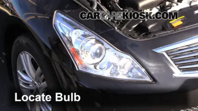 2012 Infiniti G25 X 2.5L V6 Lights Highbeam (replace bulb)